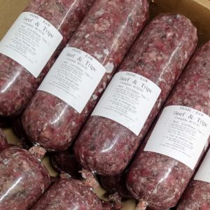 Beef and Tripe raw dog meat
