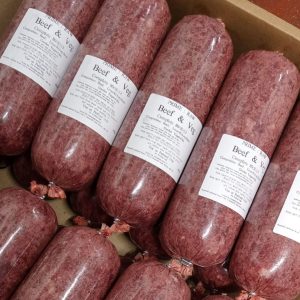 Beef and Veg raw dog meat