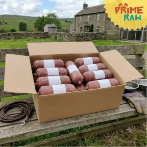 Box of Beef Complete raw dog meat
