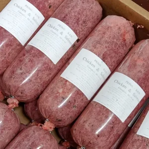 Chicken and Fish raw dog meat