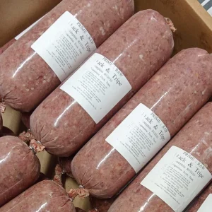 Duck and Tripe raw dog meat